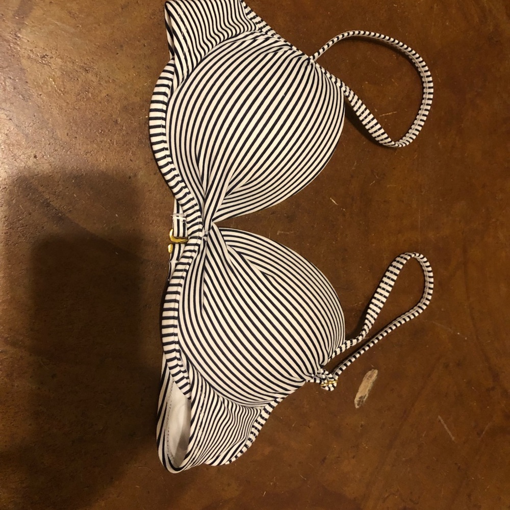 Target push up striped bikini top
